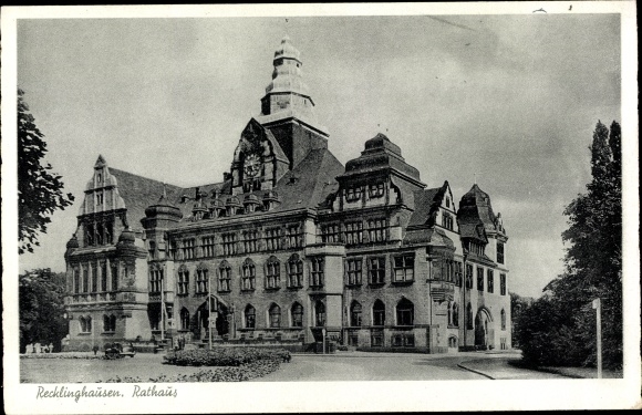 Ak Recklinghausen im Ruhrgebiet, Rathaus