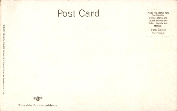 Postkaart Boston Massachusetts USA, Hoofdgebouw, City Point