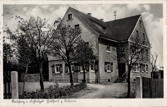 Postcard Neusorg in the Upper Palatinate Fichtelgebirge, guest house