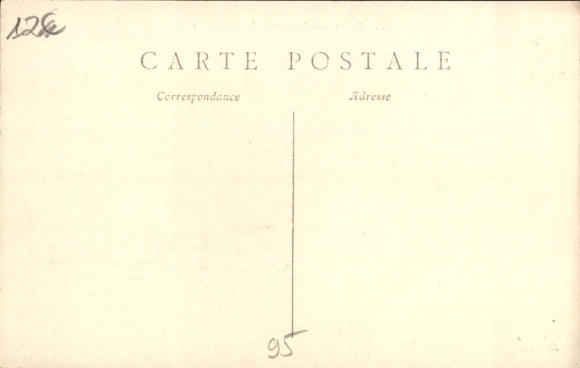 Postcard Chaponval Auvers sur Oise Val d'Oise, Gare