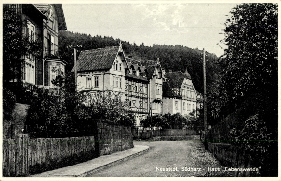 Postcard Neustadt im Harz Harztor Thuringia, House of Life Change