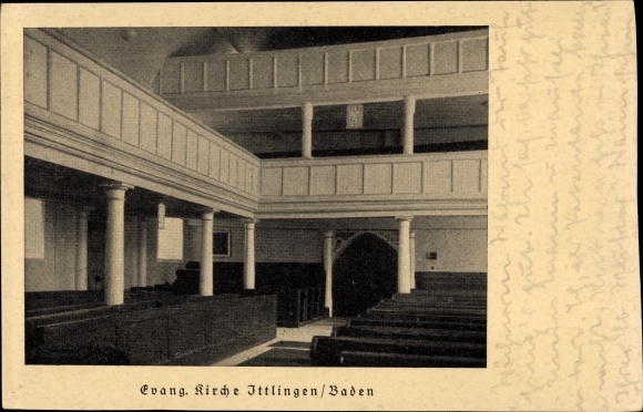 PC Ittlingen in the district of Heilbronn Baden Württemberg, Evangelical Church, interior view
