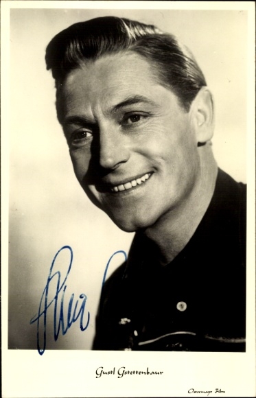 Ak Schauspieler Gustl Gstettenbaur, Stark-Gstettenbaur, Portrait, Autogramm
