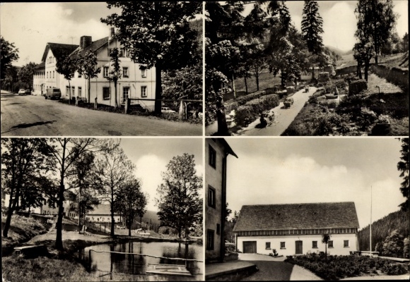 Postcard Oberpöbel Dippoldiswalde Sachsen, holiday home and restaurant, Reichsbahnamt Dresden