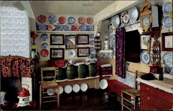 KP Marken Nordholland, widok wnętrza domu, Nenke i Ostermaier 173 3061, fotochromia
