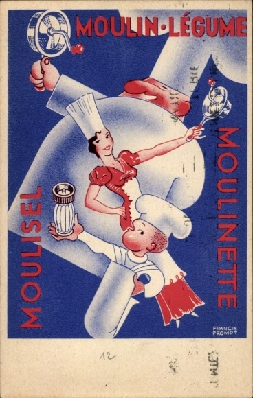 Ak Moulin Légumes, Köche, Reklame