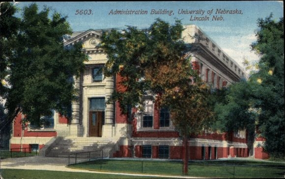Ak Lincoln Nebraska VS, administratiegebouw, Universiteit van Nebraska