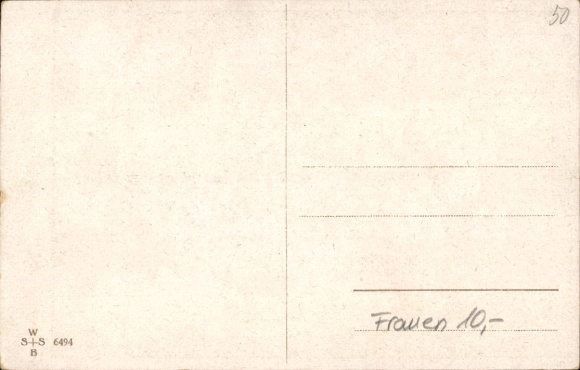 Artist Postcard Plantikow, A small mishap, woman with a broken umbrella in the storm