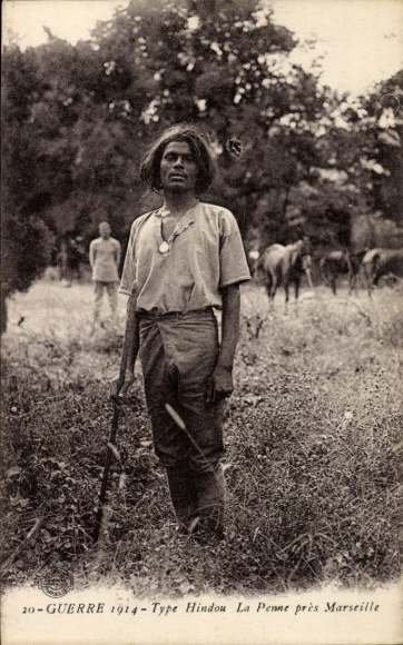 CPA Guerre 1914, Type Hindou, La Penne near Marseille