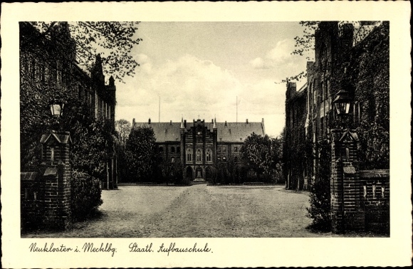 Postcard Neukloster in Mecklenburg-Western Pomerania, state postgraduate school