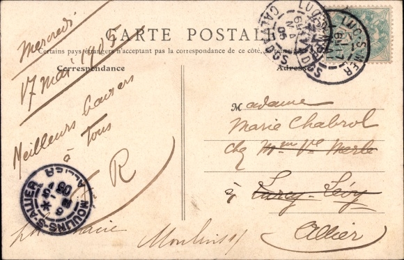 Postcard Ouistreham Calvados, The Old Basin