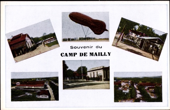 KP Mailly le Camp Aube, Ballon captif d'observation appelé Saucisse, Vue générale