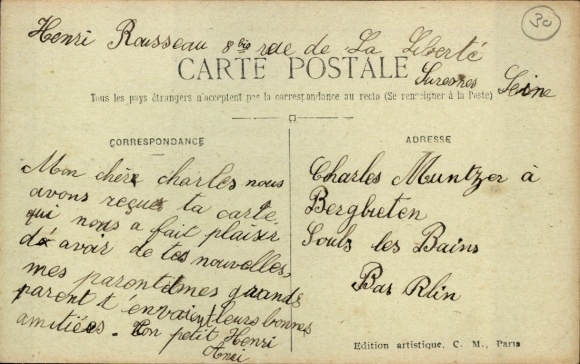 Ak Suresnes Hauts de Seine, Postgebäude, Rue Carnot, Straßenszene, bäuerliche Architektur