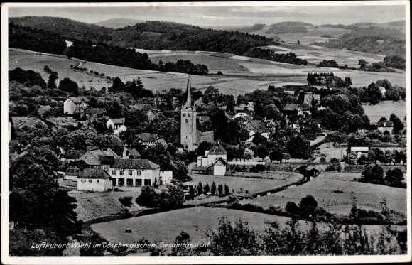 PC Wiehl in Oberbergisches, total view, church, surroundings