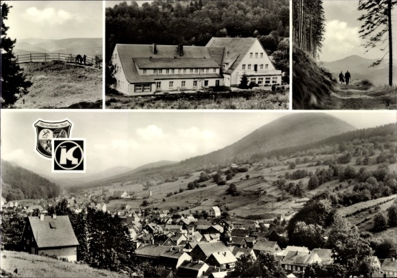 Postcard Oberschönau Steinbach Hallenberg Thuringian Forest, High Möst, recreation home KG City of Leipzig