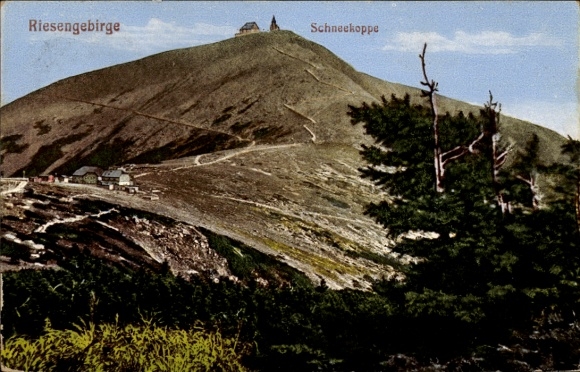 Postcard Malá Úpa Kleinaupa Giant Mountains Region Königgrätz, Sněžka