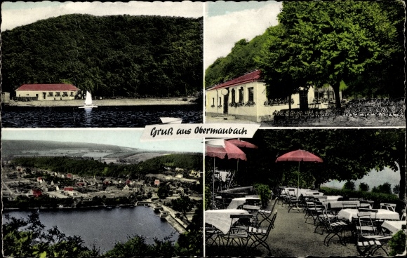 Ak Obermaubach Kreuzau in de Eifel, restaurant