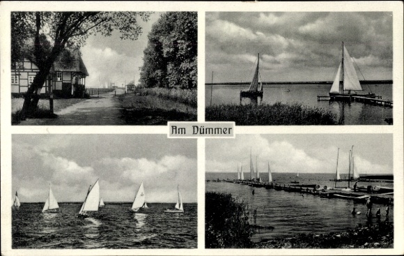 Ak Lembruch in Nedersaksen, Dümmersee, zeilboten