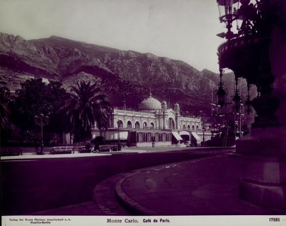 Photo Monte Carlo Monaco, Cafe de Paris, a 1900