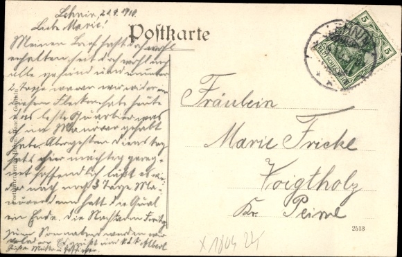 Postcard Monastery Lehnin in the Mark, Klostersee