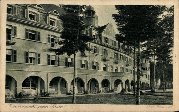 Postcard Schwäbisch Gmünd in the Ostalbkreis, Schönblick recreation home, front view towards the south