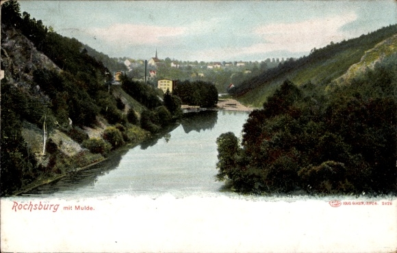 Postcard Rochsburg Lunzenau in Saxony, Muldental