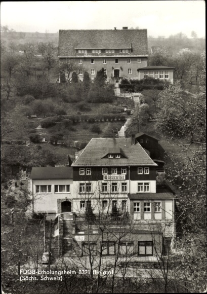 Ak Rosenthal Bielatal Saksisch Zwitserland, FDGB-herstelhuis