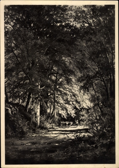 Artist PC Halberg Krauß, F., Waldhohlweg, landscape view, HDK 631