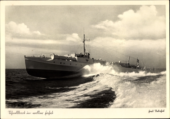 Ak Deutsches Kriegsschiff, S 19, Schnellboot, Kriegsmarine