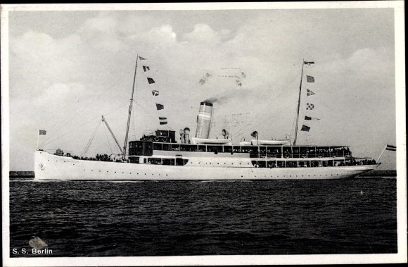 Ak Schnelldampfer SS Berlin, Swinemünder Dampfschiff AG