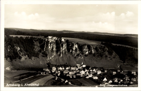Ak Arnsberg im Sauerland Westfalen, Fliegeraufnahme