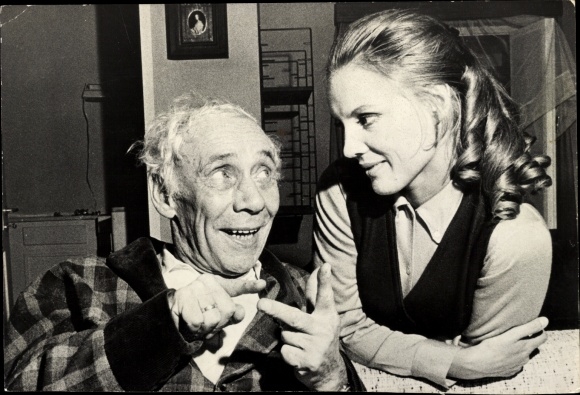 Postcard actors Rudolf Platte and Liane Hielscher, portrait