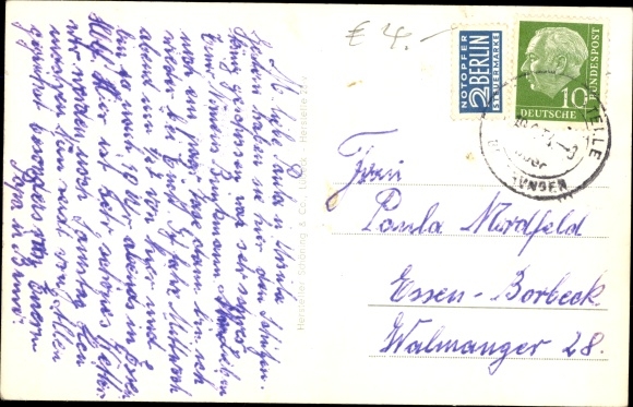 Postcard Manufacture Beverungen on the Weser, Benedictine abbey, castle