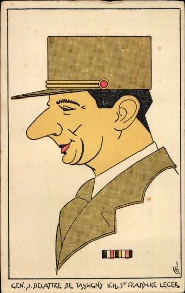 Ak Dresden Blasewitz, GEN. DELATTRE DE TASSIGNY VH1 FRANSCHE LEGER