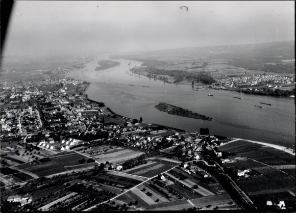 Foto Mittelheim Oestrich Winkel am Rhein Rheingau, Fliegeraufnahme