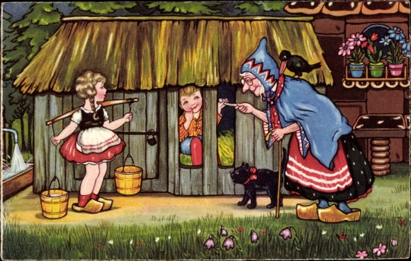 KP artystyczna Boriss, M., Hans en Grietje, Jaś i Małgosia, czarownica, kot