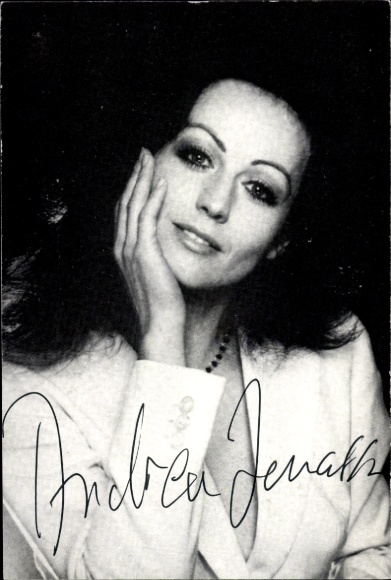 Ak Schauspielerin Andrea Jonasson, Portrait, Autogramm