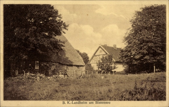 Ak Bistensee in Schleswig Holstein, BK Landheim