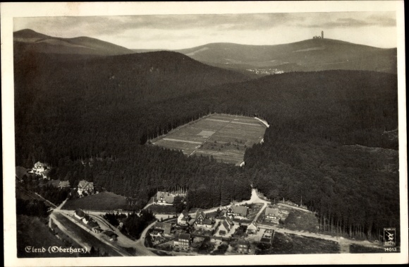 Ak Elend Oberharz am Brocken, Panorama