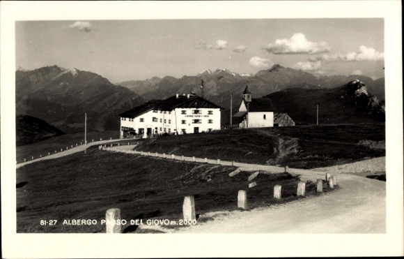 Postcard Ridnaun Ratschings Racines South Tyrol, Jaufenstraße, Jaufenhaus, Albergo passo del Giovo