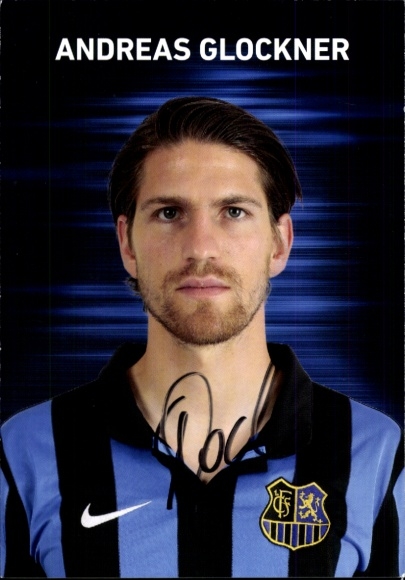 Autograph card footballer Andreas Glockner, 1. FC Saarbrücken, autograph