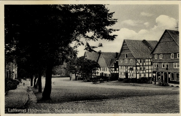 PC Hilchenbach in Westphalia, market place