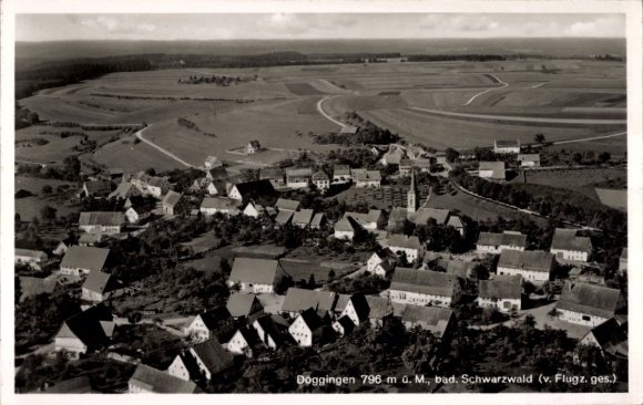 Ak Döggingen Bräunlingen in Baden Württemberg, luchtfoto van de plaats