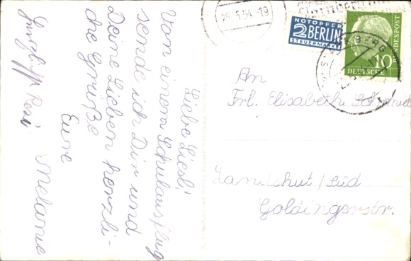 Postcard Starnberger See, steamer Munich