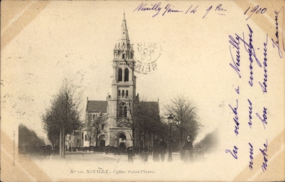 Ak Neuilly sur Seine, Kirche St Pierre