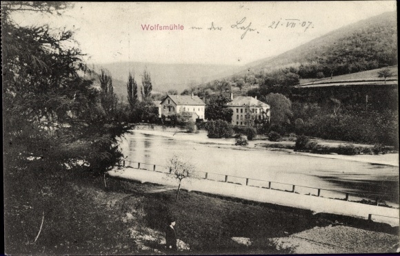 KP Oberlahnstein Lahnstein w dzielnicy Rhein Lahn, widok na Wolfsmühle, wł. Victor Meyer