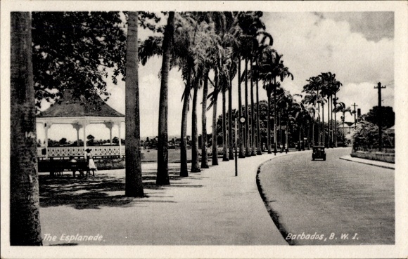 Postcard Barbados BWI, The Esplanade