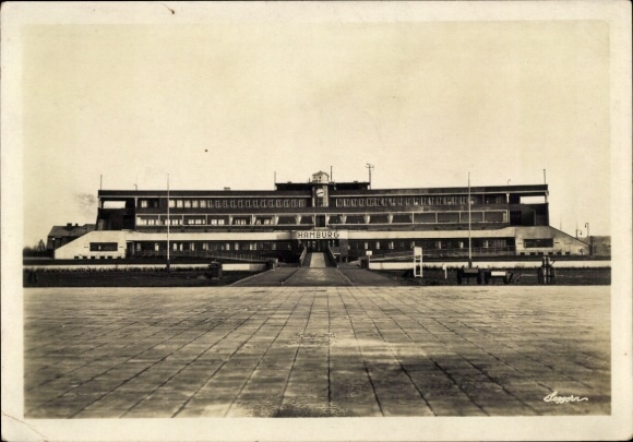 Ak Hamburg Fuhlsbüttel, Flughafen, Verwaltungsgebäude