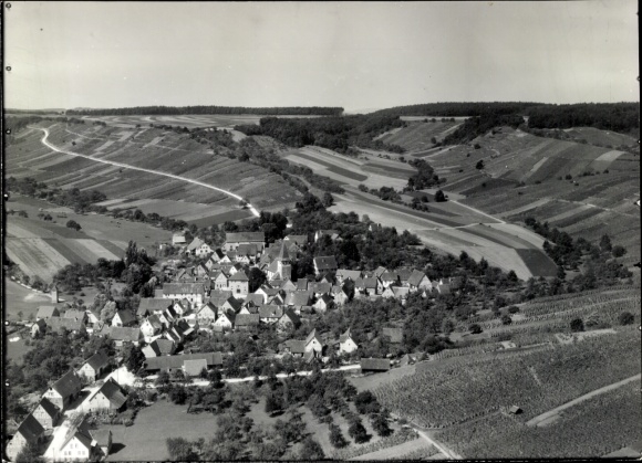 Photo Haberschlacht Brackenheim an der Zaber Württemberg, aerial photograph