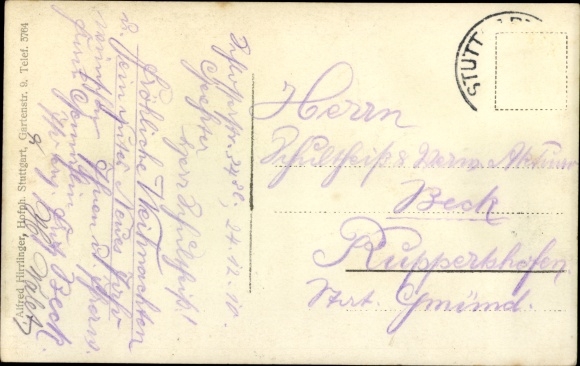 Photo PC Stuttgart in Württemberg, administration course 1910-11